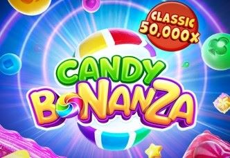 Un'immagine colorata e golosa del gioco 'Candy Bonanza', che mette in evidenza i deliziosi simboli a forma di caramelle e la promessa di ricompense dolci.