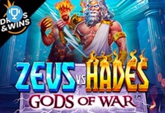 Un'immagine maestosa e mitologica del gioco 'Zeus vs Hades: God of War', che evoca la lotta epica tra i due potenti dei dell'Olimpo.